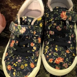 Polo by Ralph Lauren Floral Kids Sneakers - Navy and Multicolor